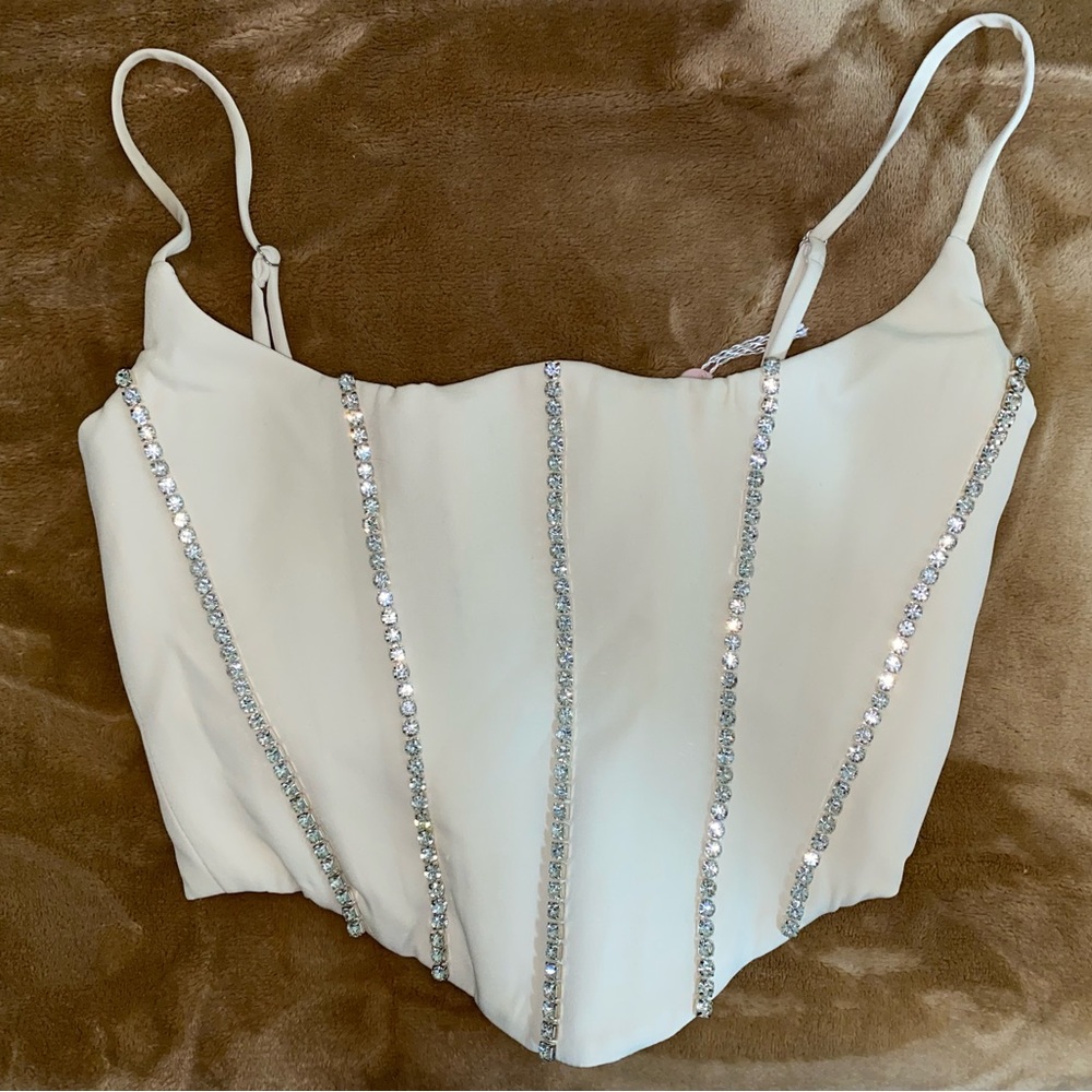 Corset crop top, brand Oh Polly, US Size 2
